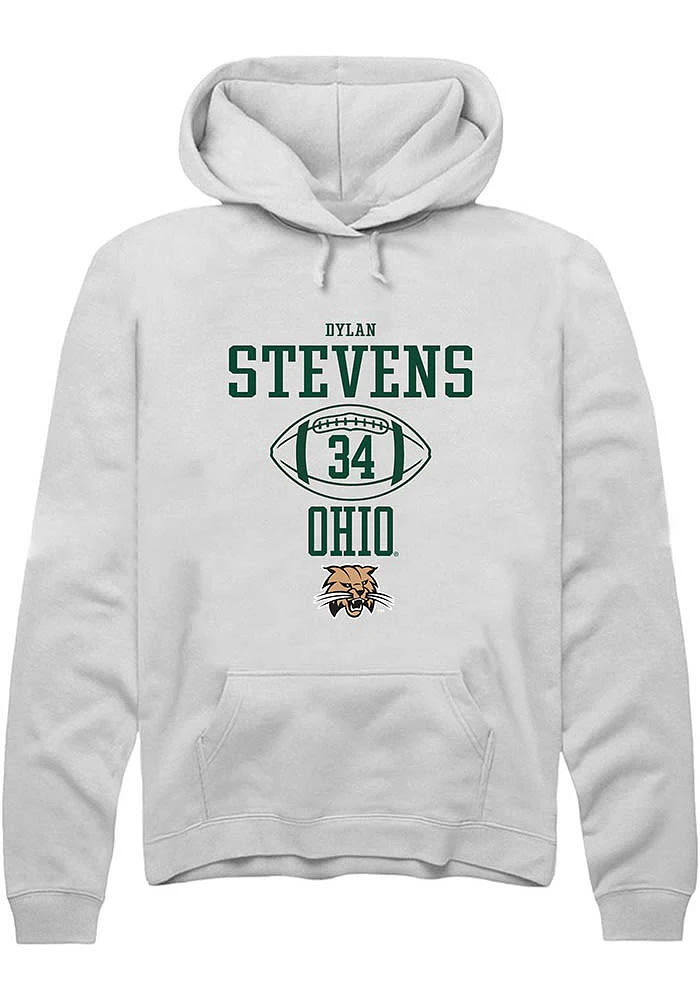 Dylan Stevens Rally Ohio Bobcats Mens NIL Sport Icon Long Sleeve Hoodie