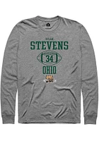 Dylan Stevens  Ohio Bobcats Graphite Rally NIL Sport Icon Long Sleeve T Shirt