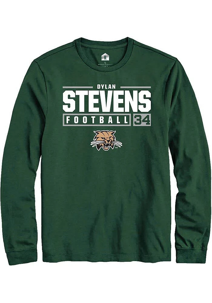 Dylan Stevens Ohio Bobcats Rally NIL Stacked Box Long Sleeve T Shirt