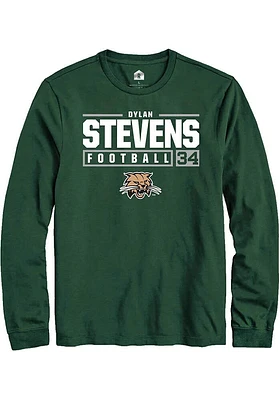 Dylan Stevens Ohio Bobcats Rally NIL Stacked Box Long Sleeve T Shirt