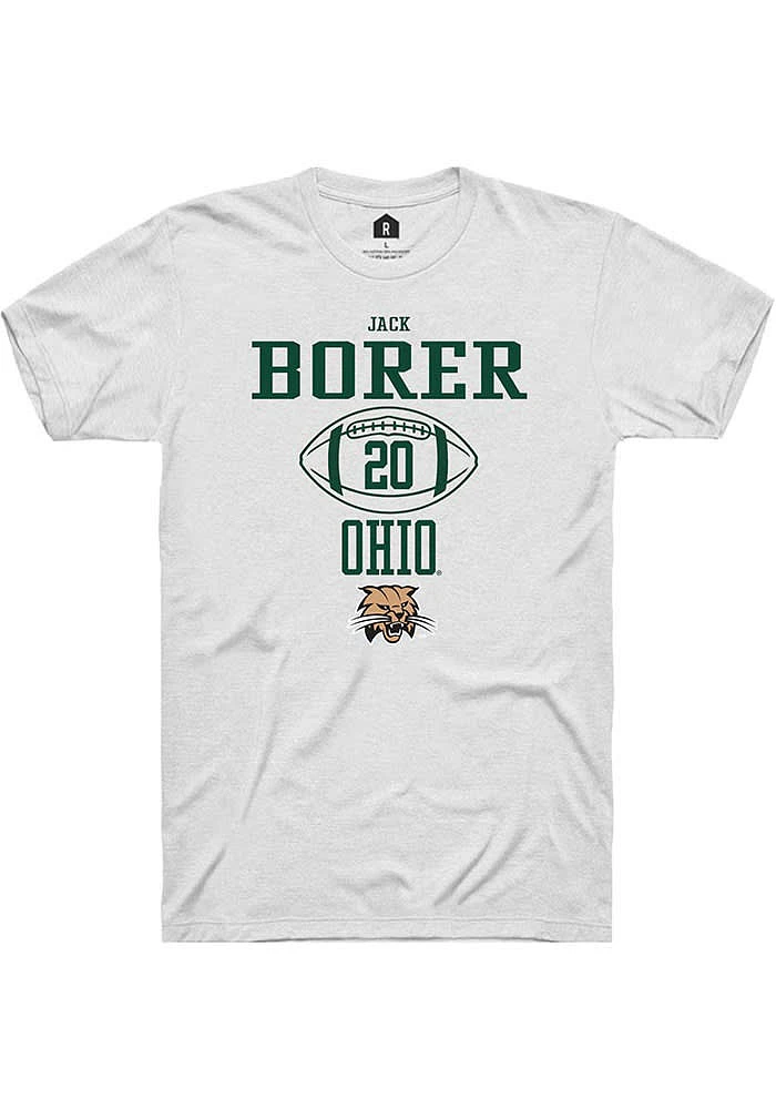 Jack Borer Ohio Bobcats Rally NIL Sport Icon Short Sleeve T Shirt