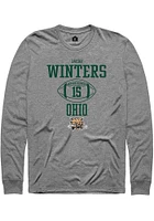 Jacob Winters  Ohio Bobcats Graphite Rally NIL Sport Icon Long Sleeve T Shirt