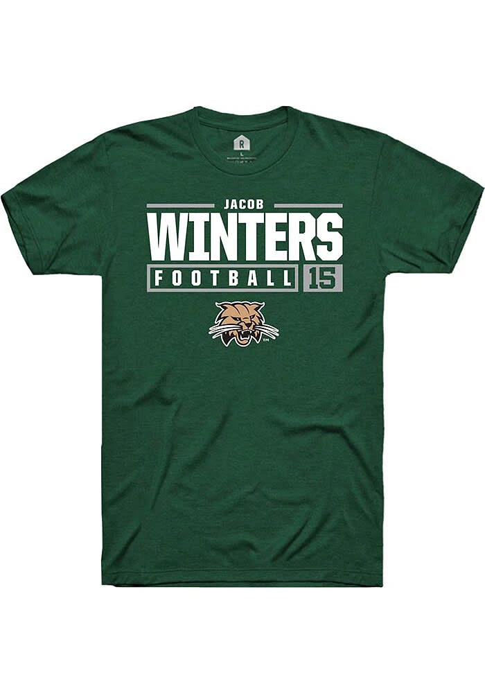 Jacob Winters Ohio Bobcats Rally NIL Stacked Box Short Sleeve T Shirt