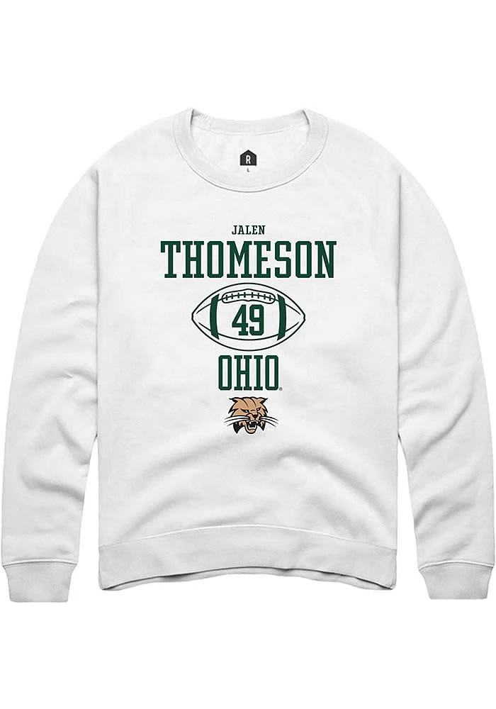 Jalen Thomeson Rally Ohio Bobcats Mens NIL Sport Icon Long Sleeve Crew Sweatshirt