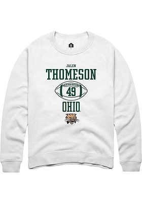 Jalen Thomeson Rally Ohio Bobcats Mens NIL Sport Icon Long Sleeve Crew Sweatshirt