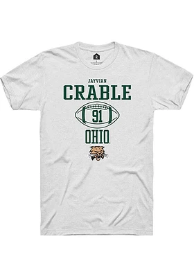 Jayvian Crable Ohio Bobcats Rally NIL Sport Icon Short Sleeve T Shirt