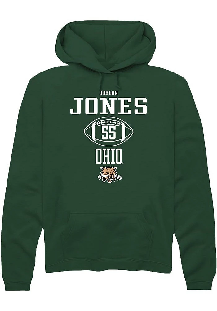 Jordon Jones Rally Ohio Bobcats Mens NIL Sport Icon Long Sleeve Hoodie