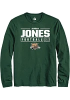 Jordon Jones Ohio Bobcats Rally NIL Stacked Box Long Sleeve T Shirt