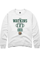 Juan Watkins Rally Ohio Bobcats Mens NIL Sport Icon Long Sleeve Crew Sweatshirt