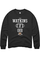 Juan Watkins Rally Ohio Bobcats Mens NIL Sport Icon Long Sleeve Crew Sweatshirt