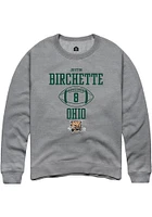 Justin Birchette  Rally Ohio Bobcats Mens Graphite NIL Sport Icon Long Sleeve Crew Sweatshirt