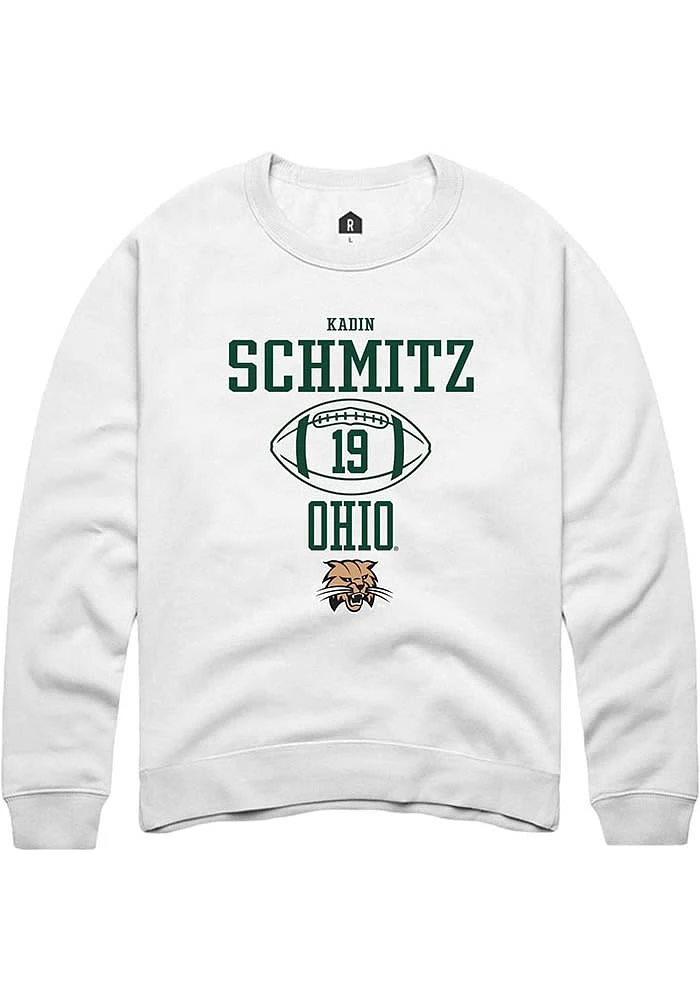 Kadin Schmitz Rally Ohio Bobcats Mens NIL Sport Icon Long Sleeve Crew Sweatshirt