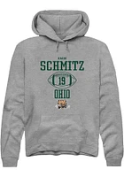 Kadin Schmitz  Rally Ohio Bobcats Mens Graphite NIL Sport Icon Long Sleeve Hoodie