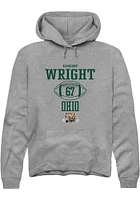 Kameron Wright  Rally Ohio Bobcats Mens Graphite NIL Sport Icon Long Sleeve Hoodie