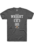 Kameron Wright  Ohio Bobcats Dark Grey Rally NIL Sport Icon Short Sleeve T Shirt