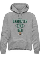 Kendall Bannister  Rally Ohio Bobcats Mens Graphite NIL Sport Icon Long Sleeve Hoodie