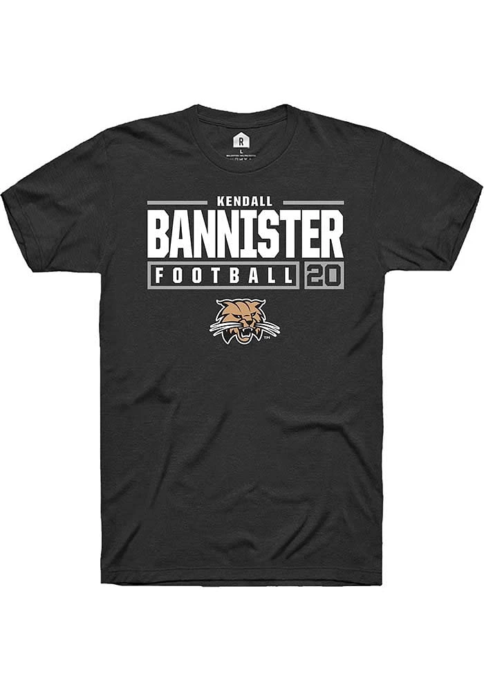 Kendall Bannister Ohio Bobcats Rally NIL Stacked Box Short Sleeve T Shirt