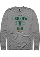 Khamani Debrow  Ohio Bobcats Graphite Rally NIL Sport Icon Long Sleeve T Shirt