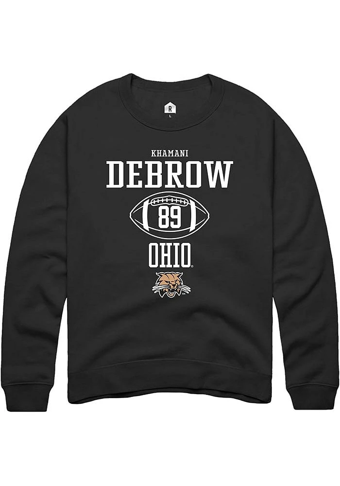 Khamani Debrow Rally Ohio Bobcats Mens NIL Sport Icon Long Sleeve Crew Sweatshirt