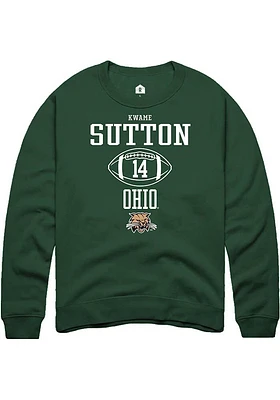 Kwame Sutton Rally Ohio Bobcats Mens NIL Sport Icon Long Sleeve Crew Sweatshirt