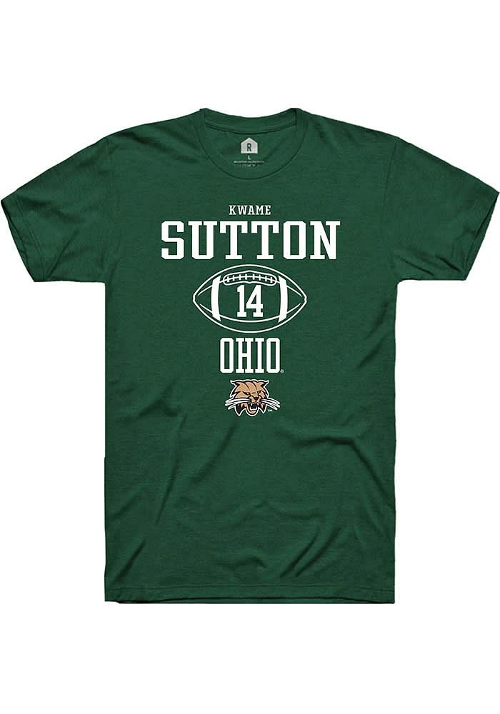 Kwame Sutton Ohio Bobcats Rally NIL Sport Icon Short Sleeve T Shirt