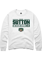 Kwame Sutton Rally Ohio Bobcats Mens NIL Stacked Box Long Sleeve Crew Sweatshirt