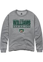 Mason Williams  Rally Ohio Bobcats Mens Graphite NIL Stacked Box Long Sleeve Crew Sweatshirt