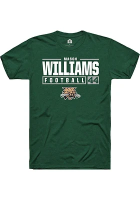 Mason Williams Ohio Bobcats Rally NIL Stacked Box Short Sleeve T Shirt