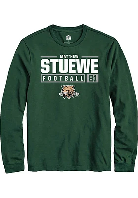 Matthew Stuewe Ohio Bobcats Rally NIL Stacked Box Long Sleeve T Shirt