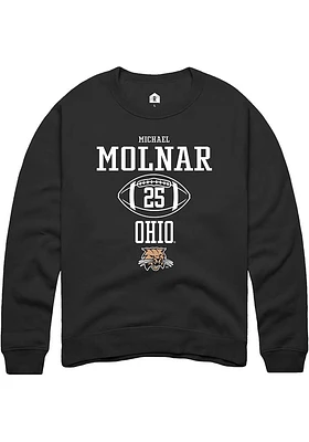 Michael Molnar Rally Ohio Bobcats Mens NIL Sport Icon Long Sleeve Crew Sweatshirt