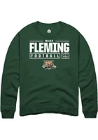 Miles Fleming Rally Ohio Bobcats Mens NIL Stacked Box Long Sleeve Crew Sweatshirt