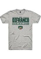 Owen DiFranco  Ohio Bobcats Ash Rally NIL Stacked Box Short Sleeve T Shirt