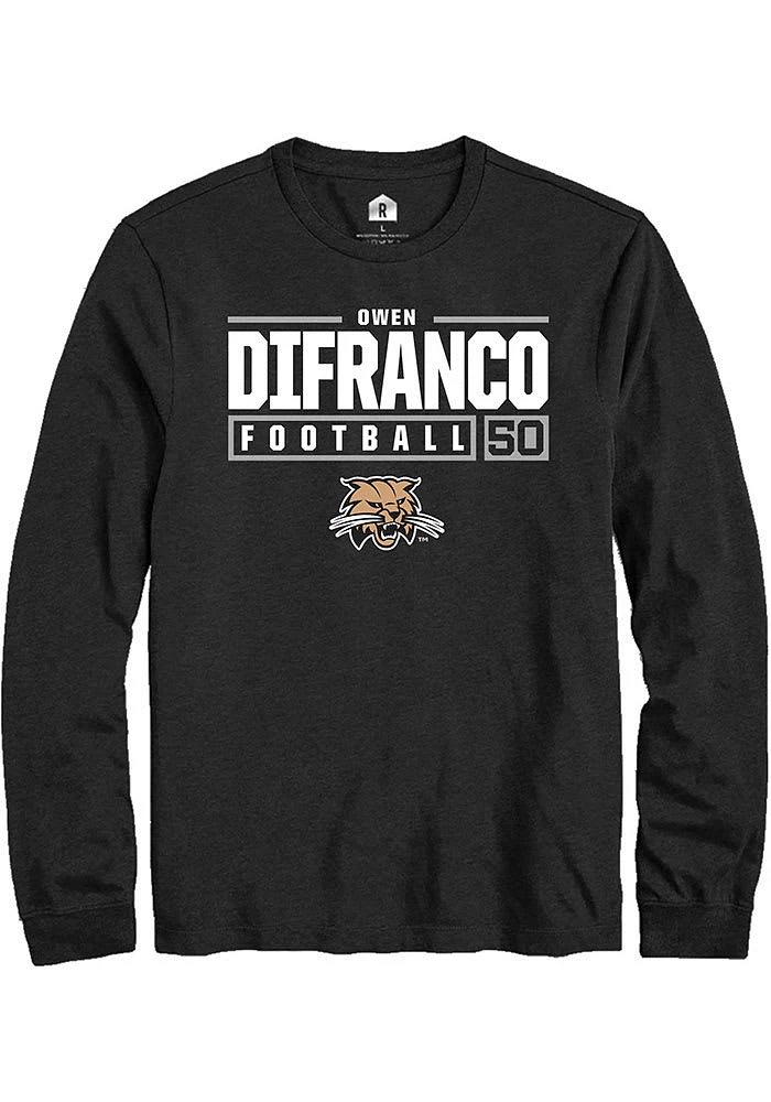 Owen DiFranco Ohio Bobcats Rally NIL Stacked Box Long Sleeve T Shirt