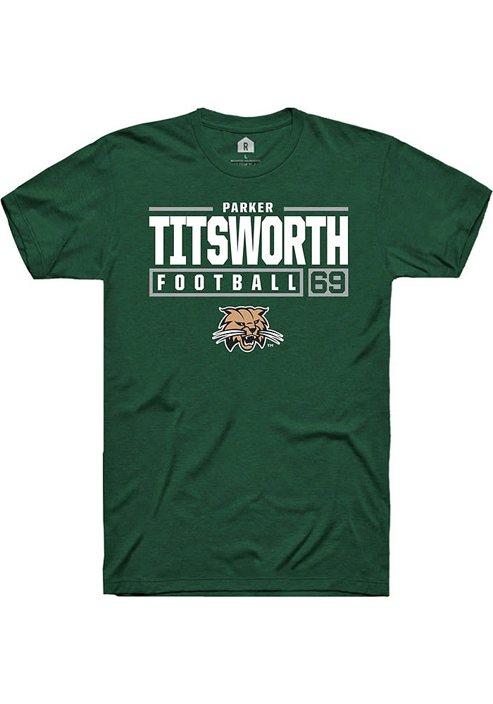 Parker Titsworth Ohio Bobcats Rally NIL Stacked Box Short Sleeve T Shirt