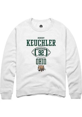 Robert Keuchler Rally Ohio Bobcats Mens NIL Sport Icon Long Sleeve Crew Sweatshirt