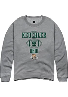 Robert Keuchler  Rally Ohio Bobcats Mens Graphite NIL Sport Icon Long Sleeve Crew Sweatshirt