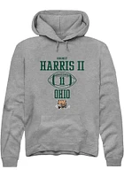 Rodney Harris II  Rally Ohio Bobcats Mens Graphite NIL Sport Icon Long Sleeve Hoodie