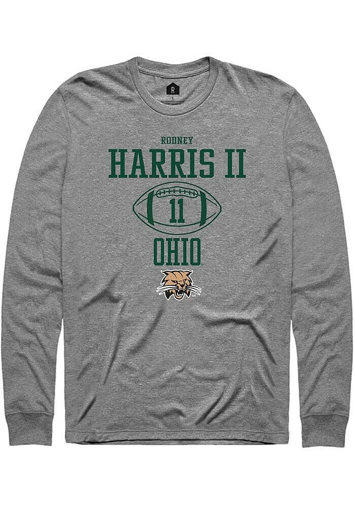 Rodney Harris II Ohio Bobcats Graphite Rally NIL Sport Icon Long Sleeve T Shirt