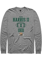 Rodney Harris II  Ohio Bobcats Graphite Rally NIL Sport Icon Long Sleeve T Shirt
