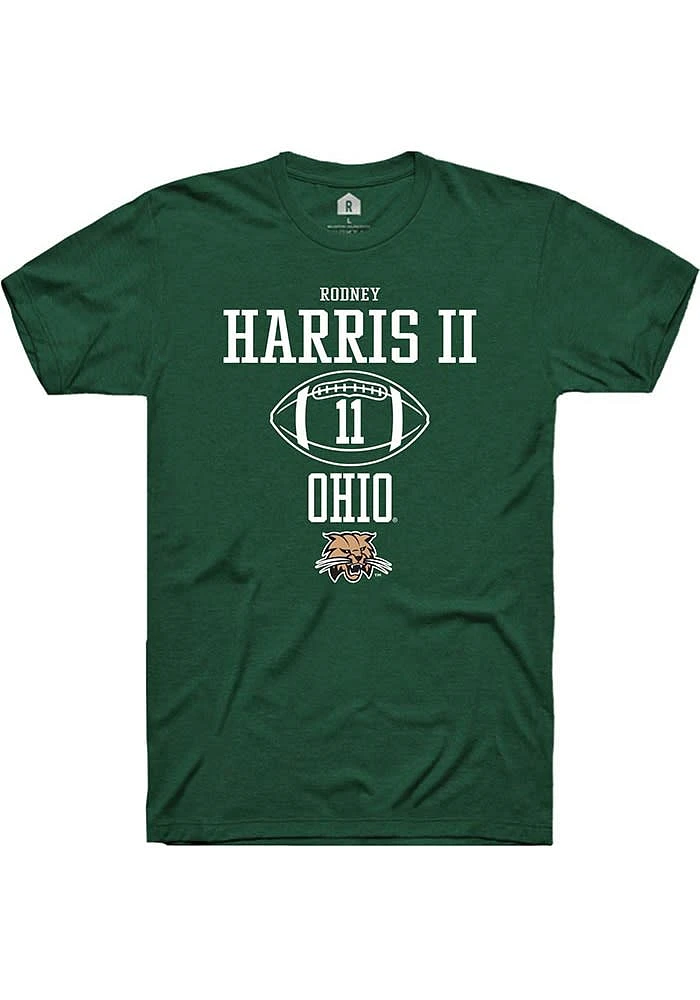 Rodney Harris II Ohio Bobcats Rally NIL Sport Icon Short Sleeve T Shirt