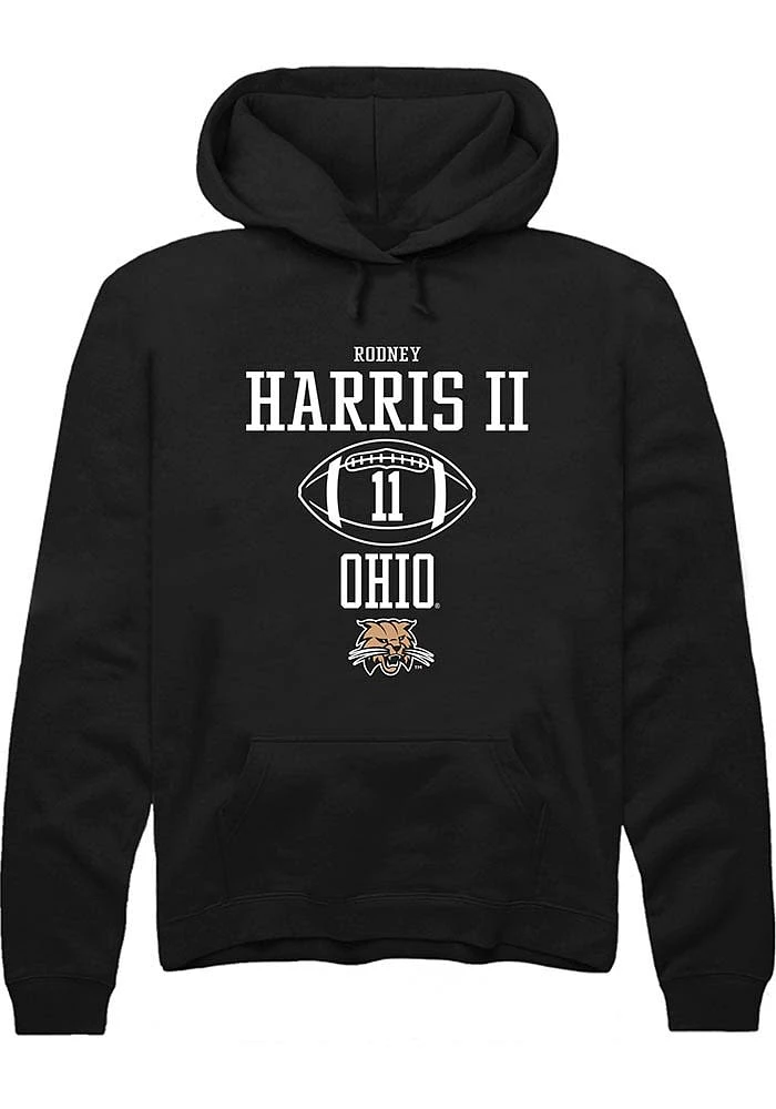 Rodney Harris II Rally Ohio Bobcats Mens NIL Sport Icon Long Sleeve Hoodie