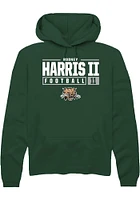 Rodney Harris II Rally Ohio Bobcats Mens NIL Stacked Box Long Sleeve Hoodie