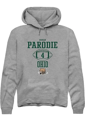 Roman Parodie  Rally Ohio Bobcats Mens Graphite NIL Sport Icon Long Sleeve Hoodie