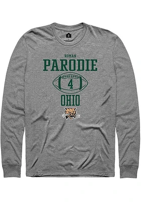 Roman Parodie  Ohio Bobcats Graphite Rally NIL Sport Icon Long Sleeve T Shirt