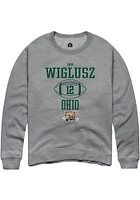 Sam Wiglusz  Rally Ohio Bobcats Mens Graphite NIL Sport Icon Long Sleeve Crew Sweatshirt