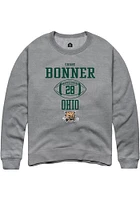 Shane Bonner  Rally Ohio Bobcats Mens Graphite NIL Sport Icon Long Sleeve Crew Sweatshirt