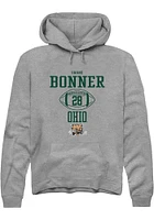 Shane Bonner  Rally Ohio Bobcats Mens Graphite NIL Sport Icon Long Sleeve Hoodie