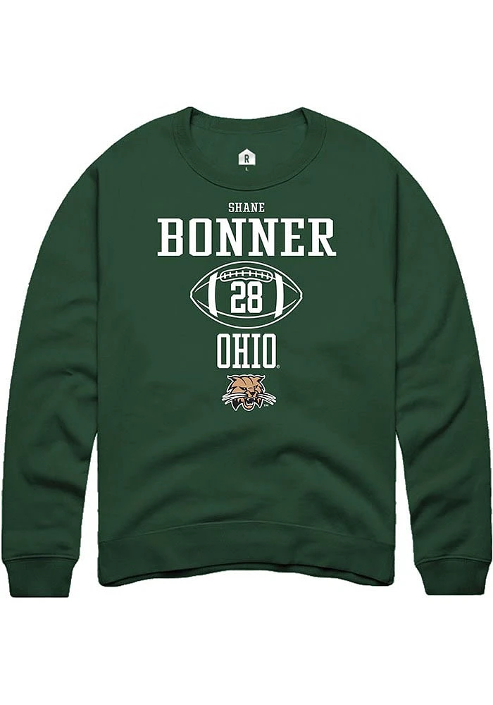 Shane Bonner Rally Ohio Bobcats Mens NIL Sport Icon Long Sleeve Crew Sweatshirt