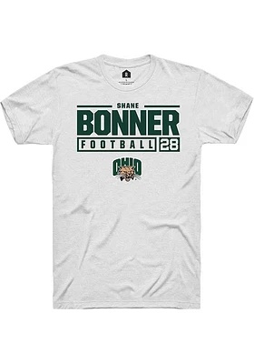 Shane Bonner Ohio Bobcats Rally NIL Stacked Box Short Sleeve T Shirt