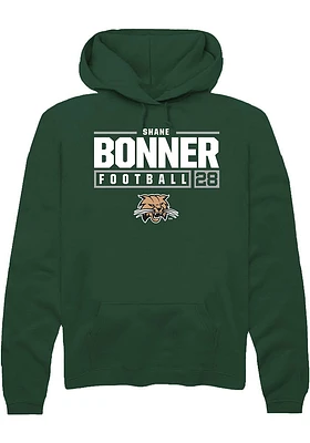 Shane Bonner Rally Ohio Bobcats Mens NIL Stacked Box Long Sleeve Hoodie